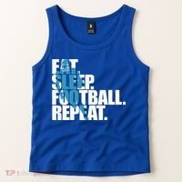 Eat Sleep Football Repeat Sports Gift Tank Top thumb 2
