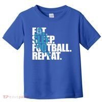 Eat Sleep Football Repeat Sports Gift Toddler T-Shirt thumb 0
