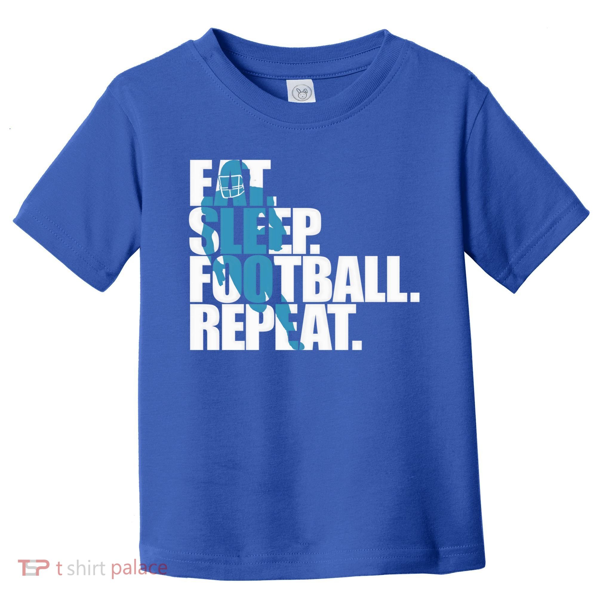 Eat Sleep Football Repeat Sports Gift Toddler T-Shirt