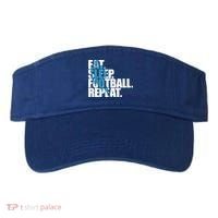 Eat Sleep Football Repeat Sports Gift Visor thumb 0