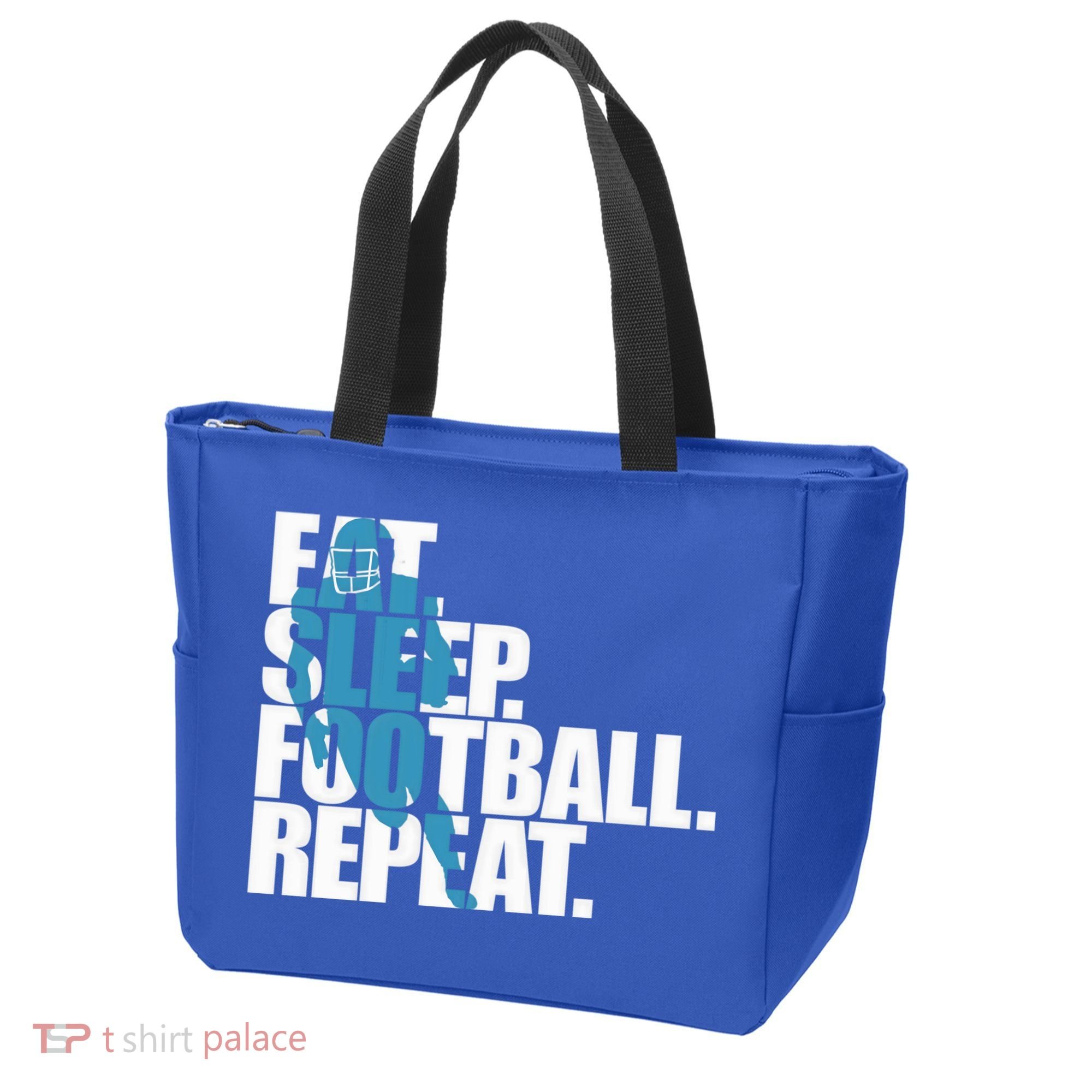 Eat Sleep Football Repeat Sports Gift Tote Bag