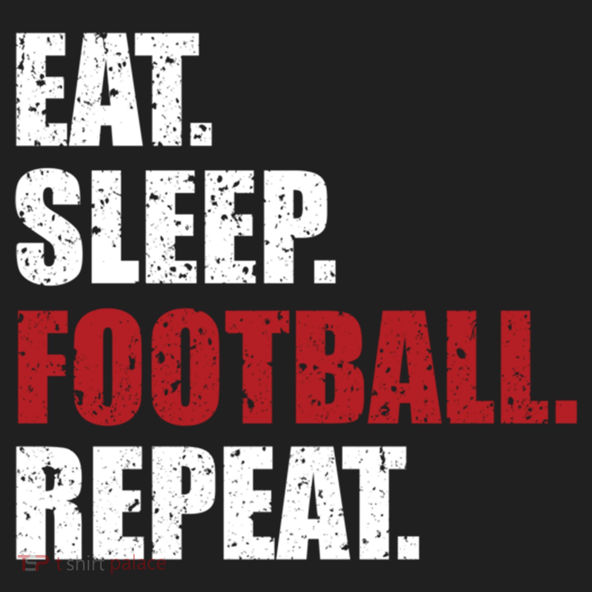 Eat Sleep Football Repeat Gift Women's Sweatshirt