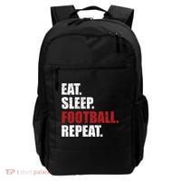 Eat Sleep Football Repeat Gift Backpack thumb 0