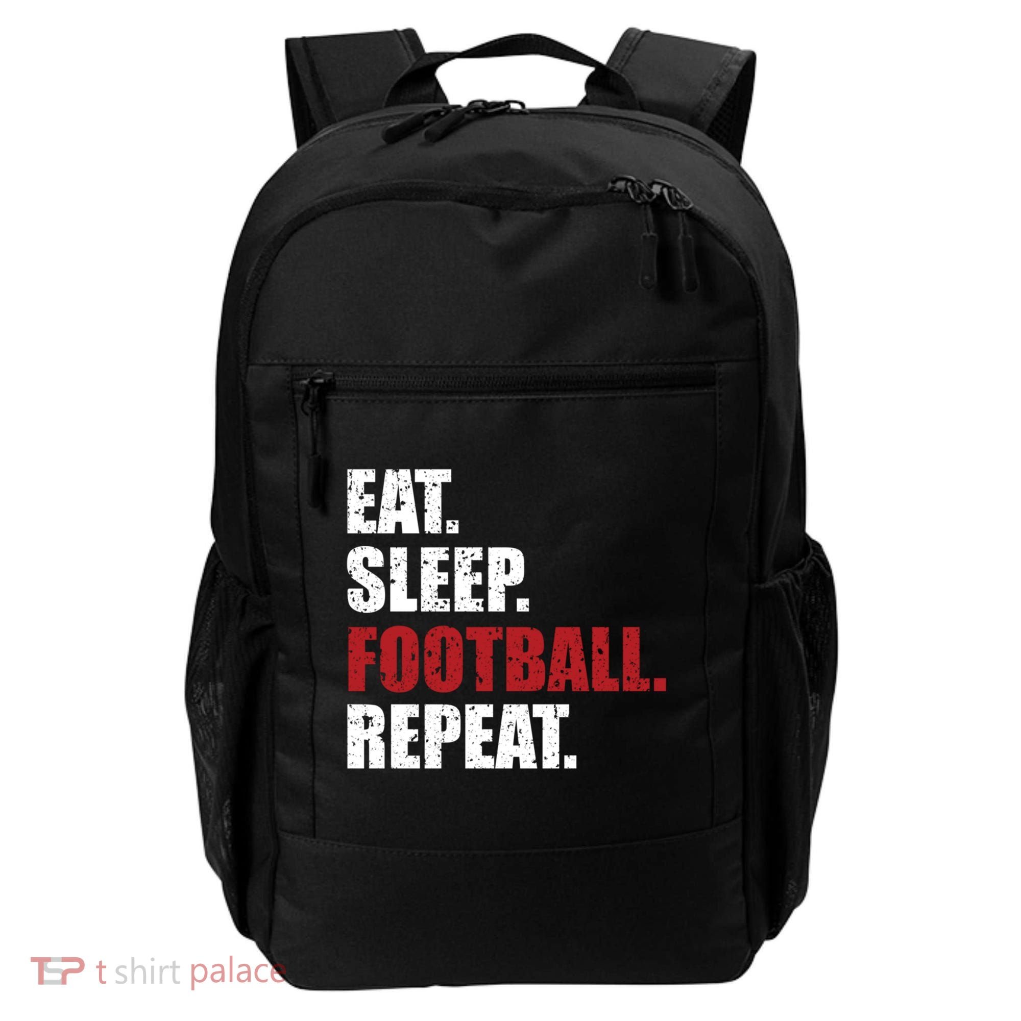 Eat Sleep Football Repeat Gift Backpack