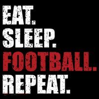 Eat Sleep Football Repeat Gift Women's Hoodie thumb 2