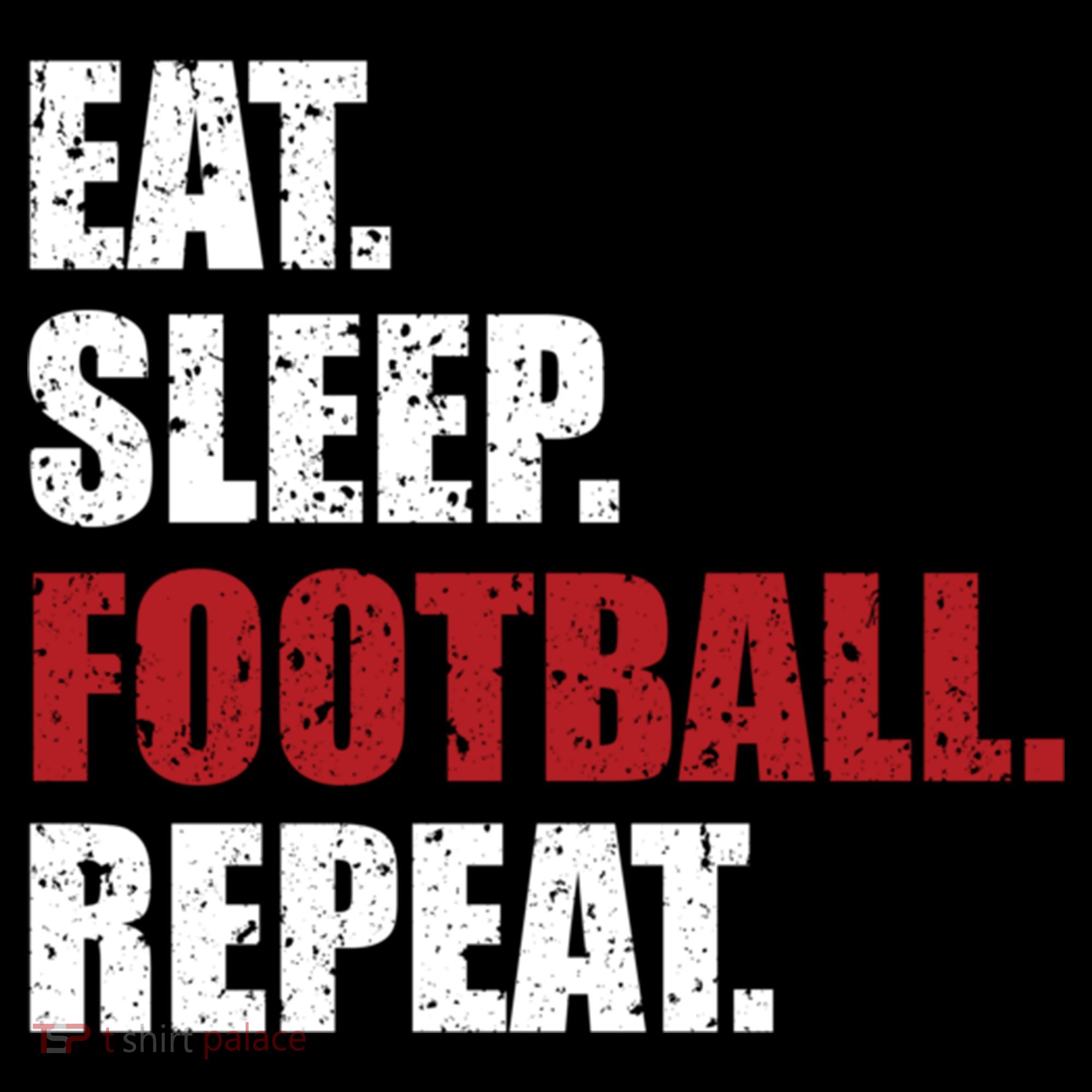 Eat Sleep Football Repeat Gift Women's Hoodie
