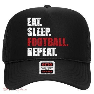 Eat Sleep Football Repeat Gift Hat