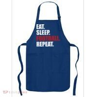 Eat Sleep Football Repeat Gift Apron thumb 0