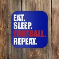 Eat Sleep Football Repeat Gift Coaster thumb 0