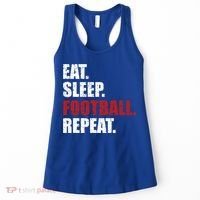Eat Sleep Football Repeat Gift Women's Tank Top thumb 0