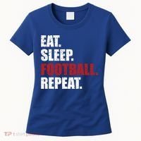 Eat Sleep Football Repeat Gift Women's T-Shirt thumb 0
