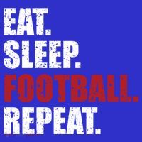 Eat Sleep Football Repeat Gift Kids Sweatshirt thumb 2