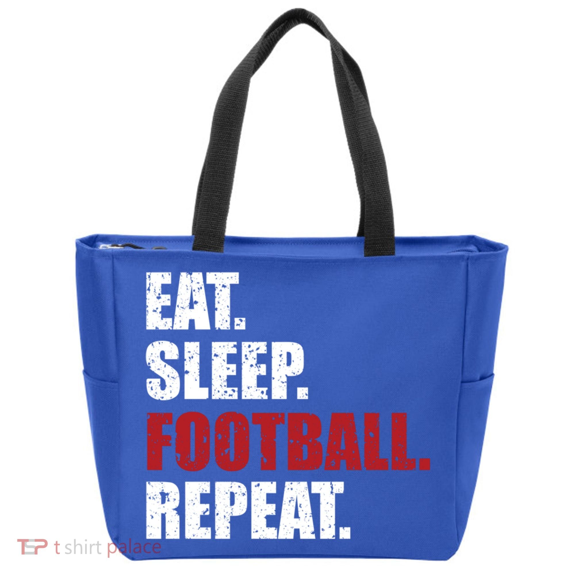 Eat Sleep Football Repeat Gift Tote Bag