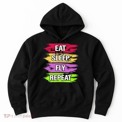Eat Sleep Fly Repeat Hoodie