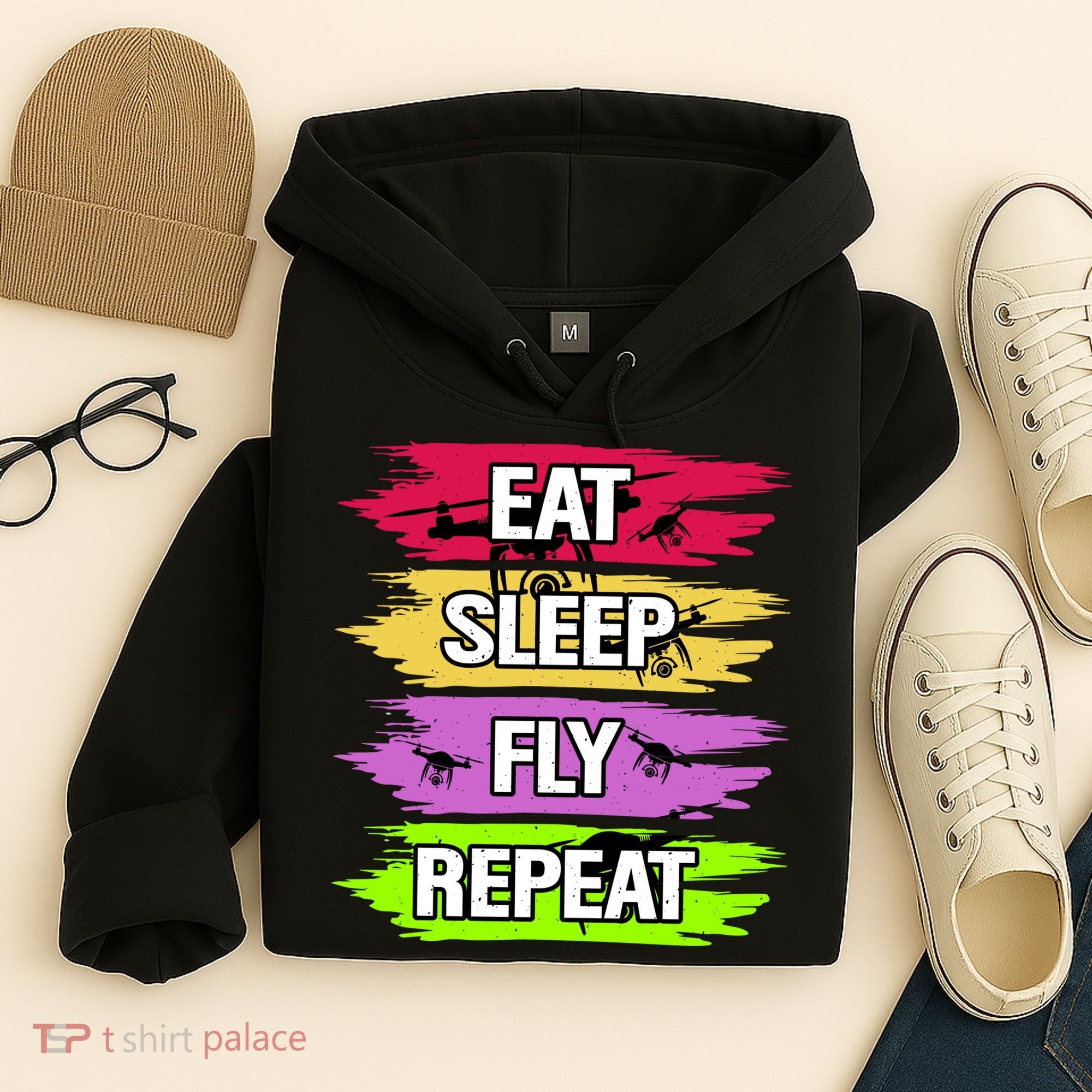 Eat Sleep Fly Repeat Hoodie