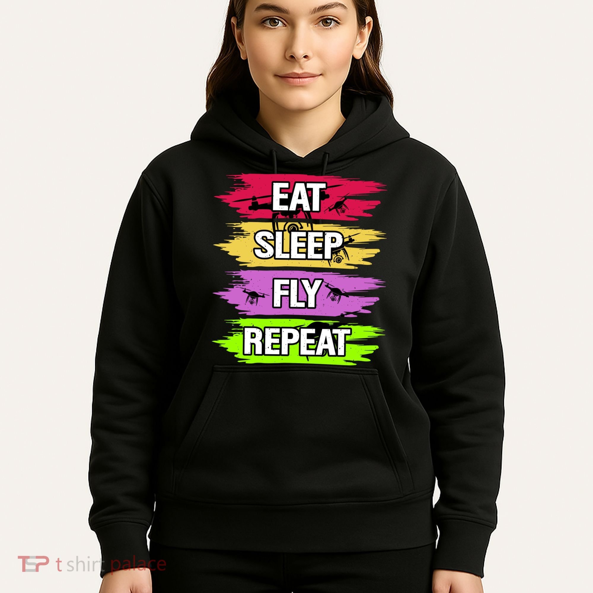 Eat Sleep Fly Repeat Hoodie