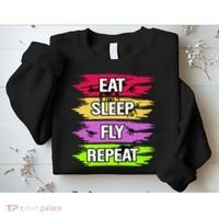 Eat Sleep Fly Repeat Sweatshirt thumb 2