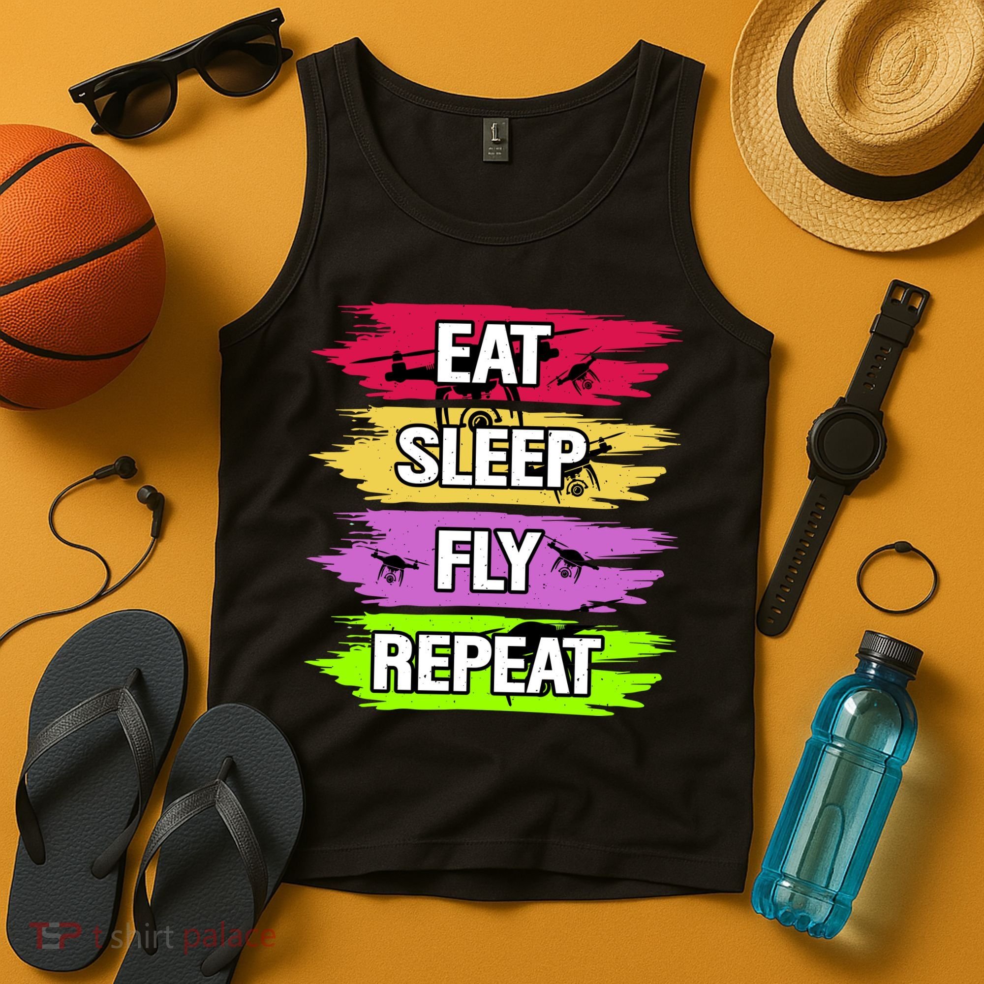 Eat Sleep Fly Repeat Tank Top