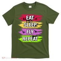 Eat Sleep Fly Repeat T-Shirt thumb 0