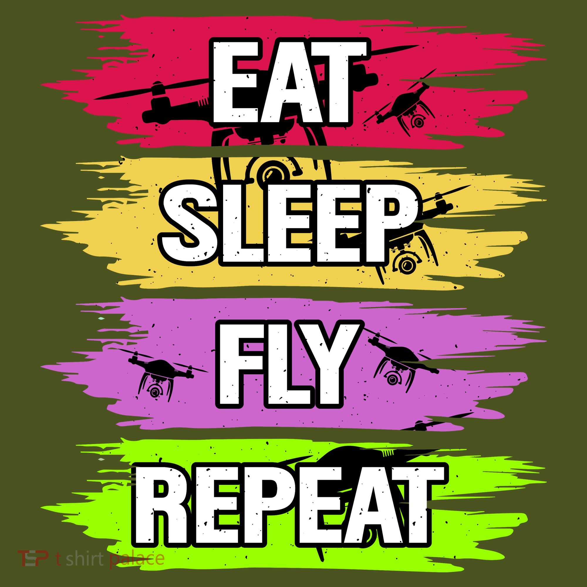Eat Sleep Fly Repeat Kids Hoodie