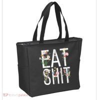 Eat Shit Flowers Floral Tote Bag thumb 2