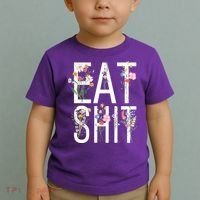 Eat Shit Flowers Floral Toddler T-Shirt thumb 2
