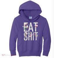 Eat Shit Flowers Floral Kids Hoodie thumb 0