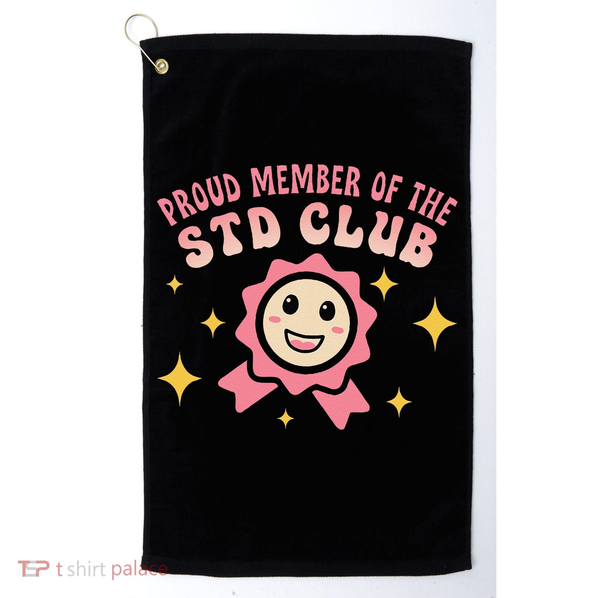 Embarrassing Std Funny Inappropriate Hilarious Adult Humor Golf Towel