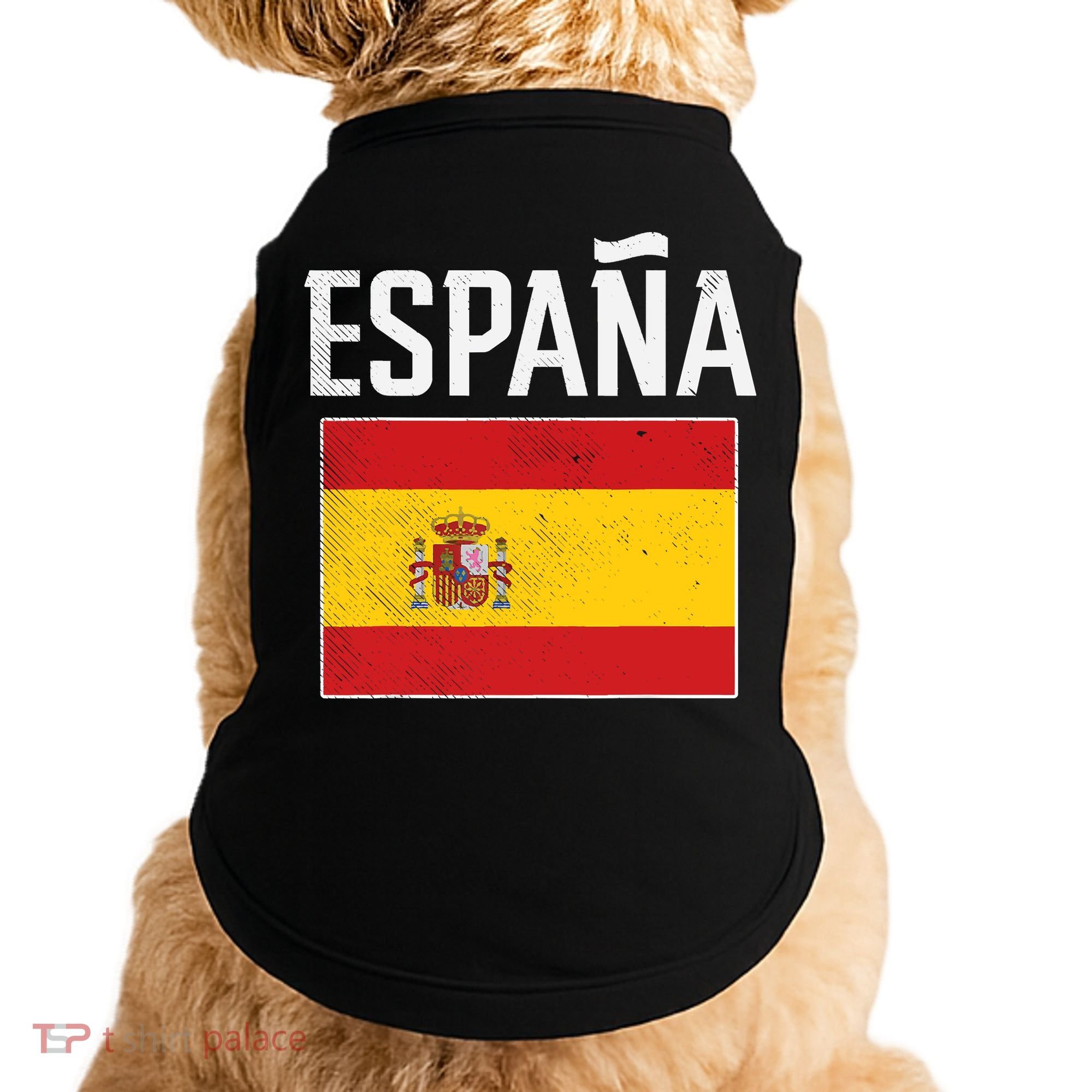 Espana Spain Flag Spanish Soccer Doggie Tank