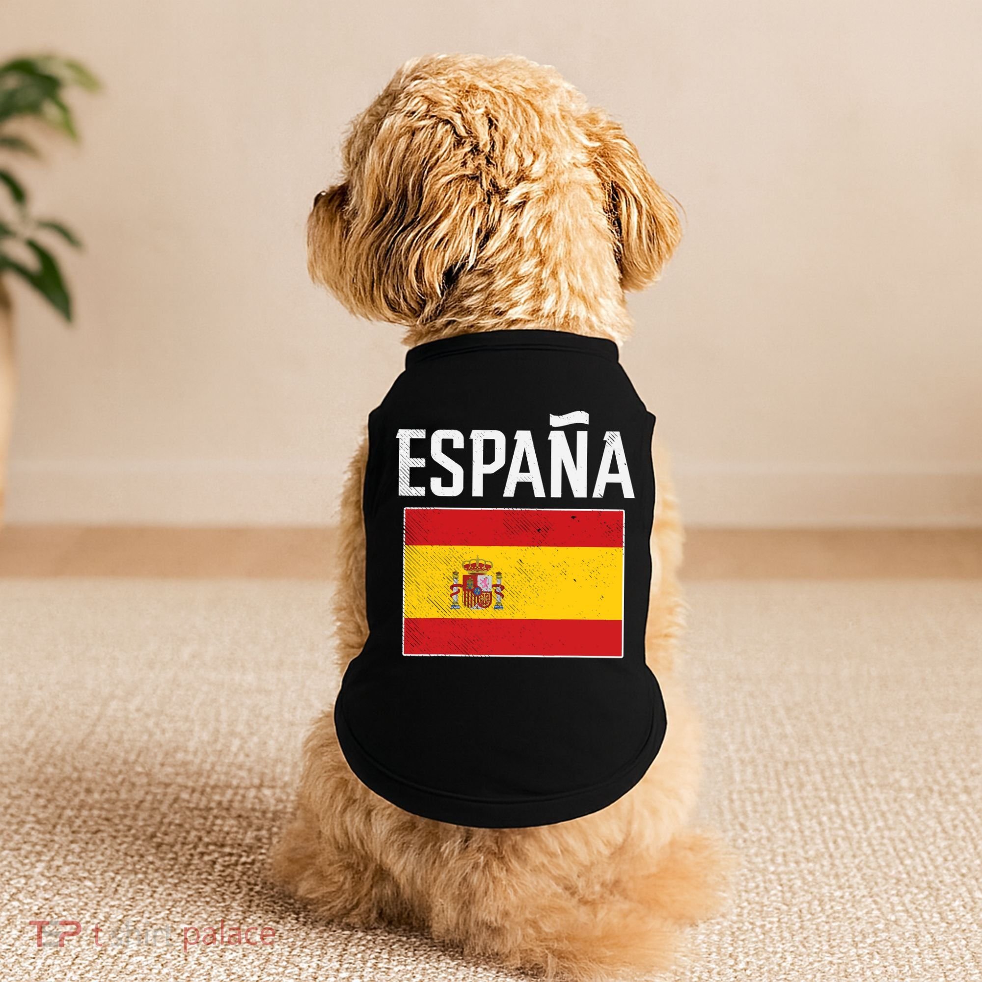 Espana Spain Flag Spanish Soccer Doggie Tank