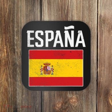 Espana Spain Flag Spanish Soccer Coaster