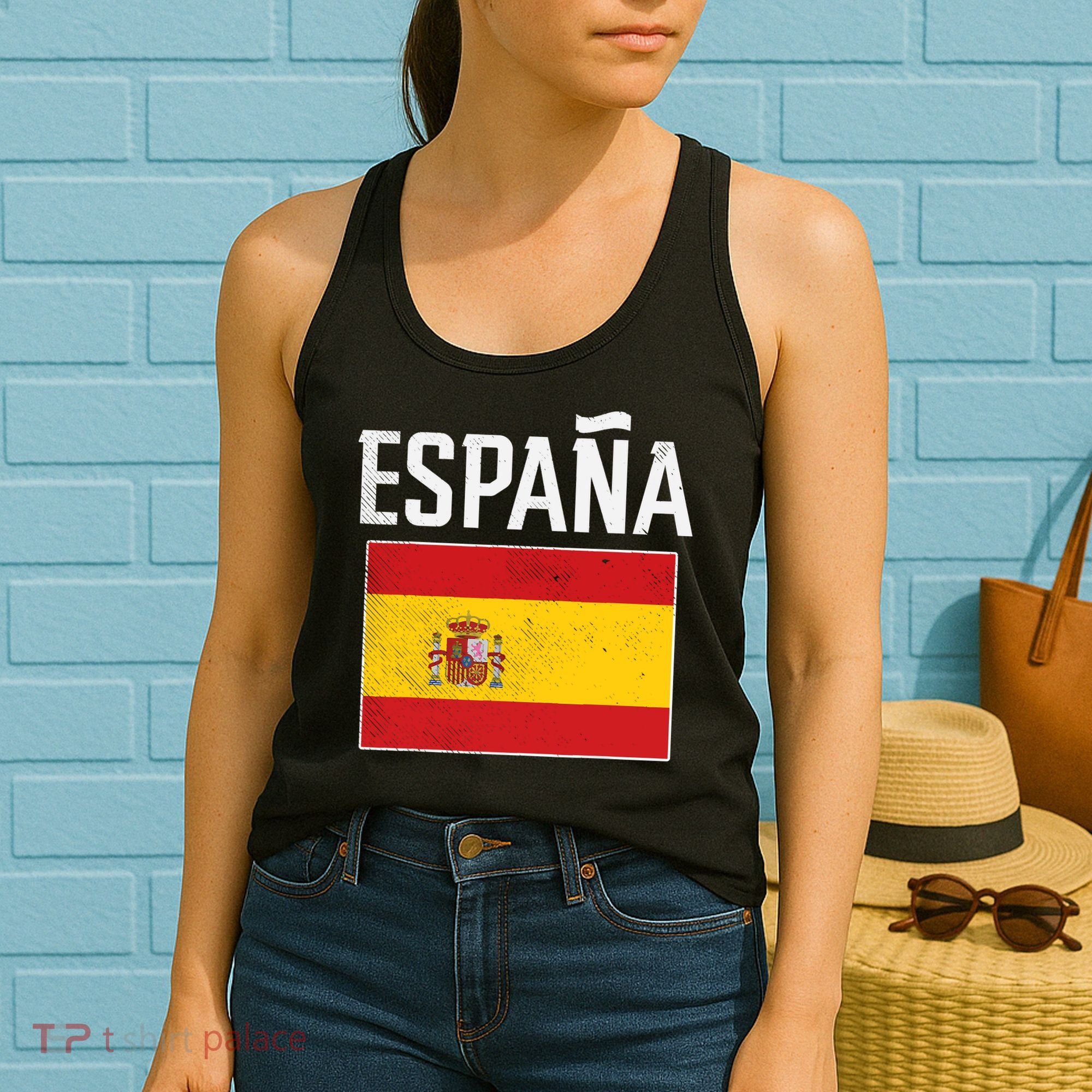 Espana Spain Flag Spanish Soccer Women's Tank Top
