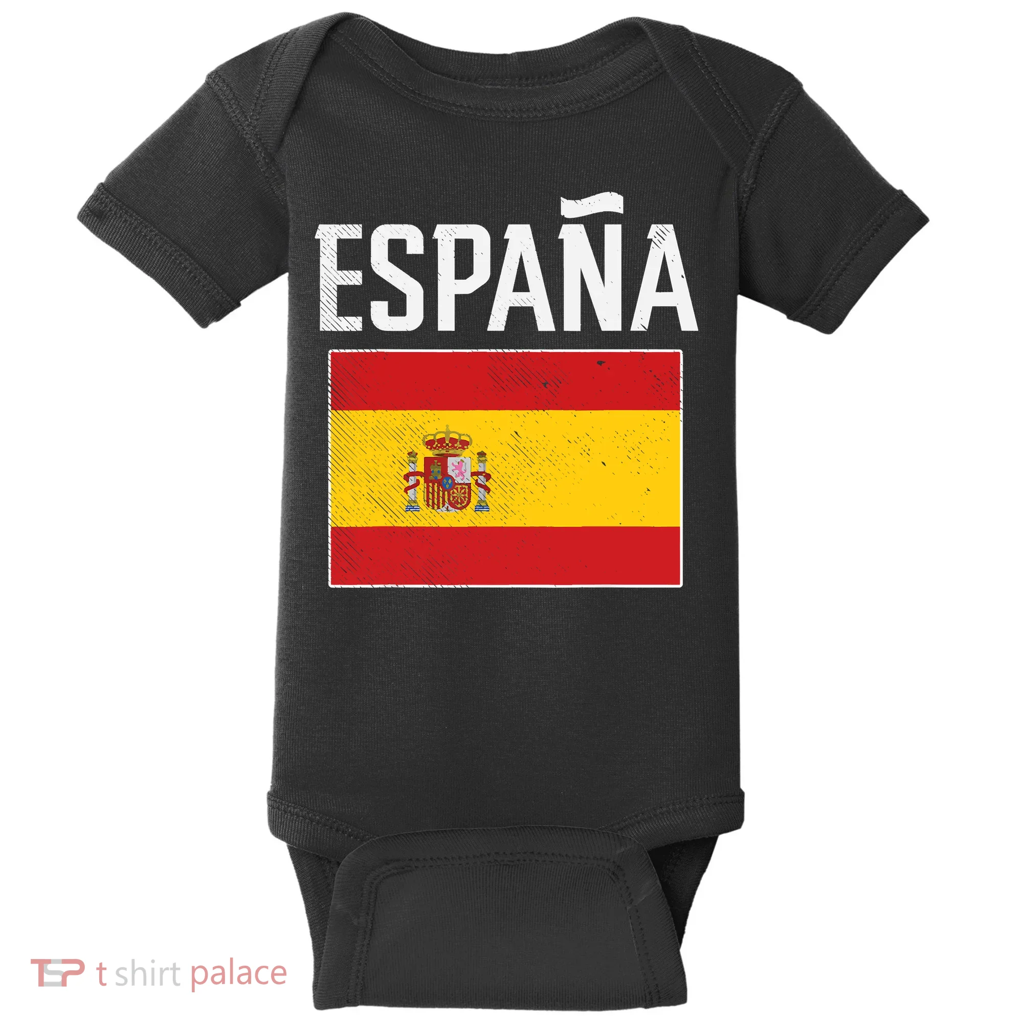 Espana Spain Flag Spanish Soccer Baby Bodysuit
