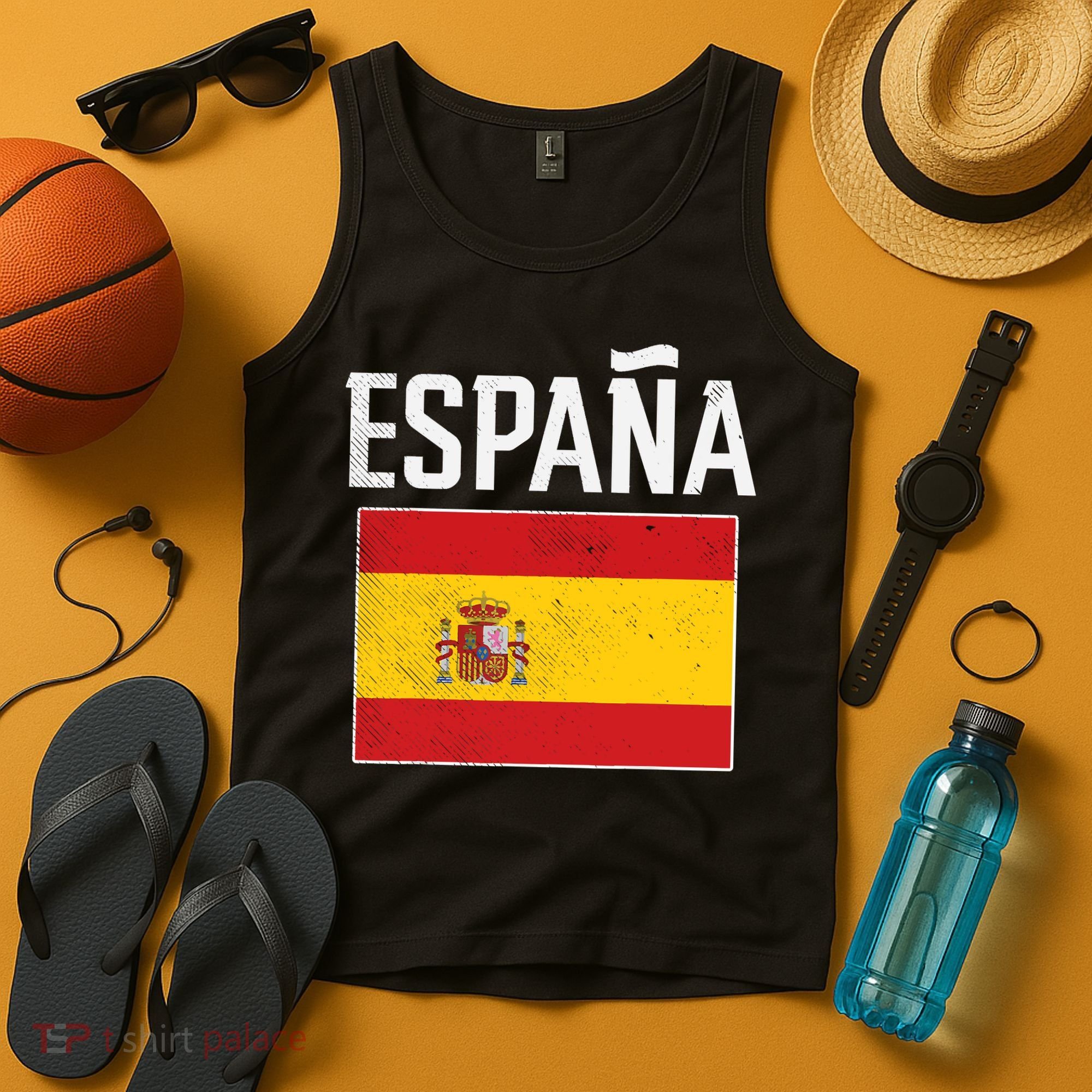 Espana Spain Flag Spanish Soccer Tank Top