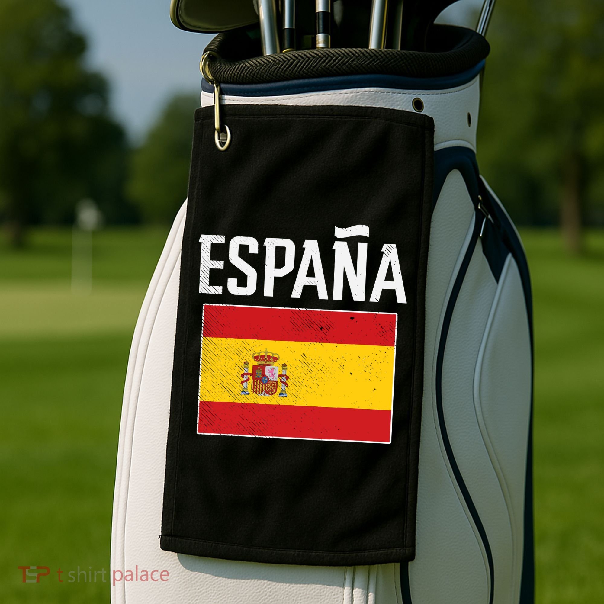 Espana Spain Flag Spanish Soccer Golf Towel