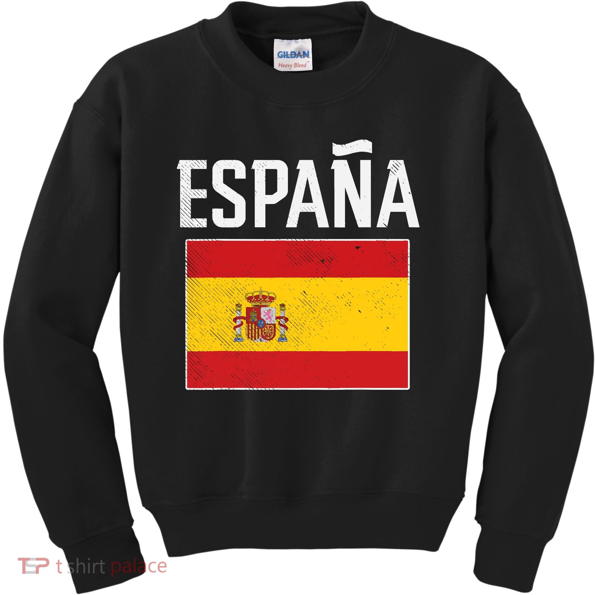 Espana Spain Flag Spanish Soccer Kids Sweatshirt