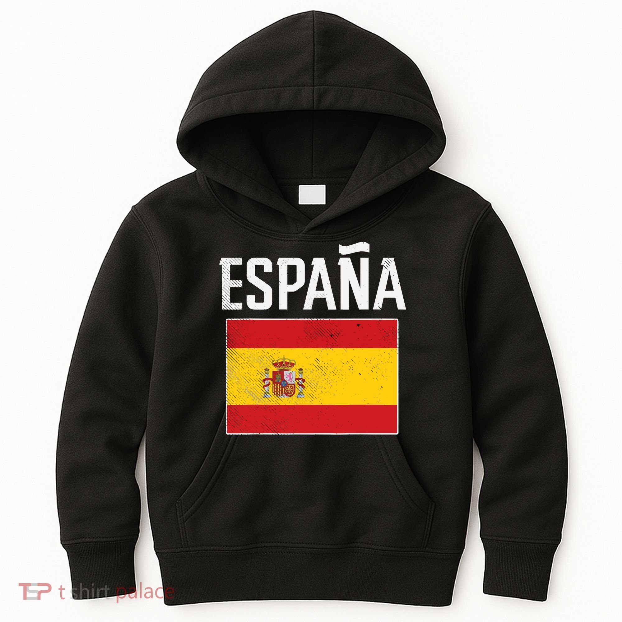 Espana Spain Flag Spanish Soccer Kids Hoodie