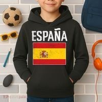 Espana Spain Flag Spanish Soccer Kids Hoodie thumb 2