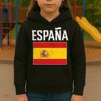 Espana Spain Flag Spanish Soccer Kids Hoodie thumb 3