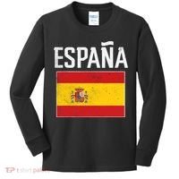 Espana Spain Flag Spanish Soccer Kids Long Sleeve Shirt thumb 0