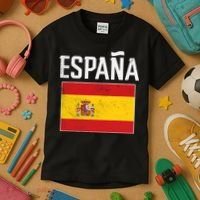 Espana Spain Flag Spanish Soccer Kids T-Shirt thumb 3
