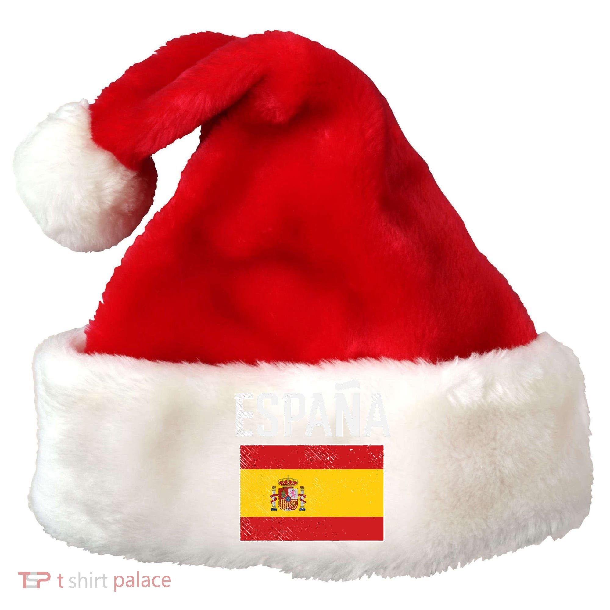 Espana Spain Flag Spanish Soccer Santa Hat