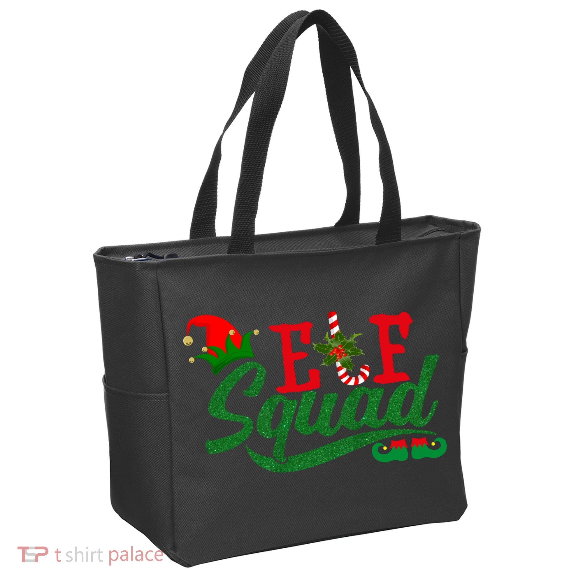 Elf Squad Festive Cute Christmas Tote Bag