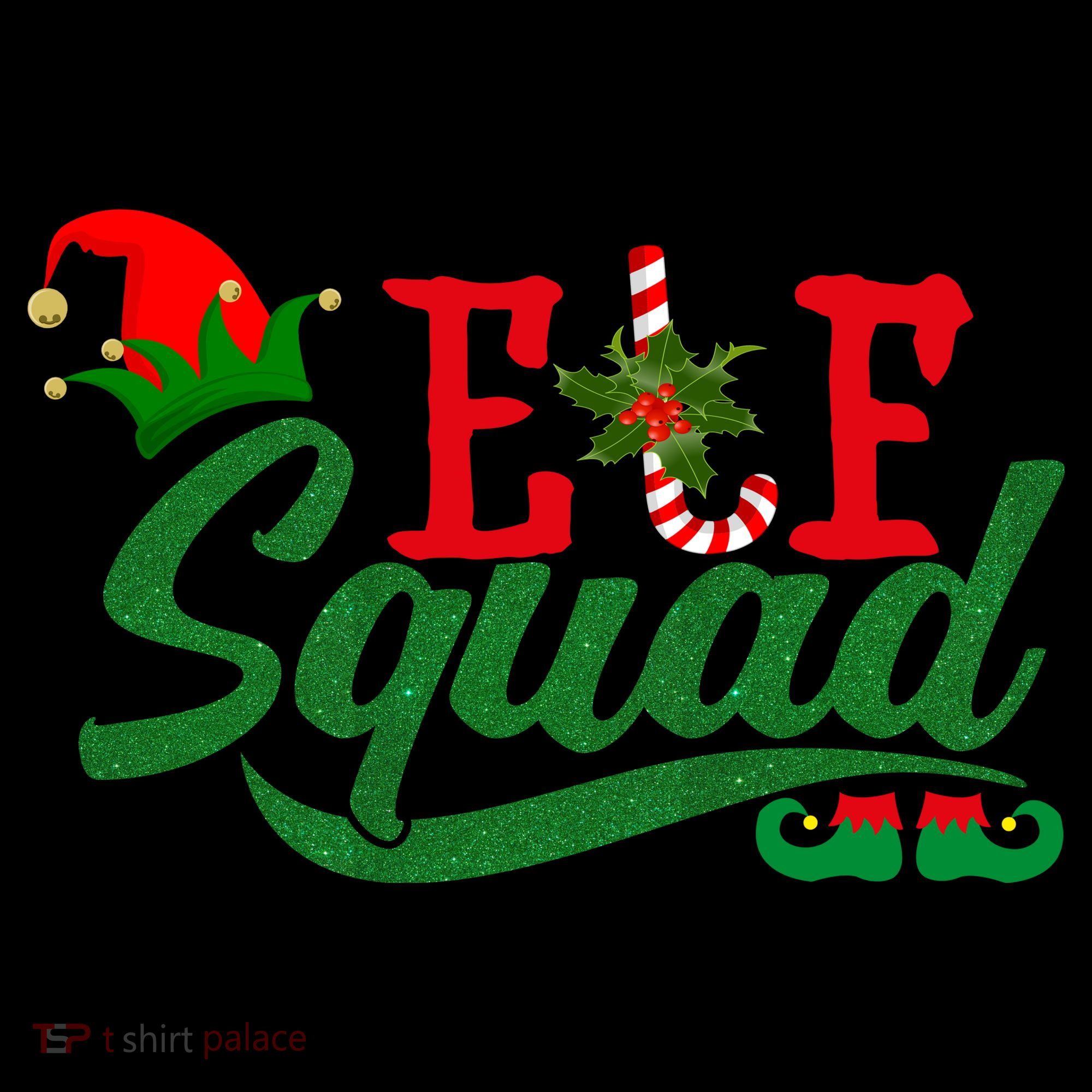 Elf Squad Festive Cute Christmas Tote Bag