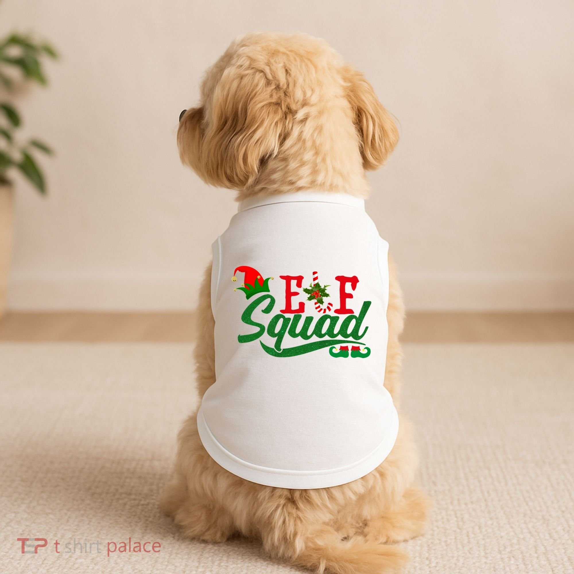 Elf Squad Festive Cute Christmas Doggie Tank