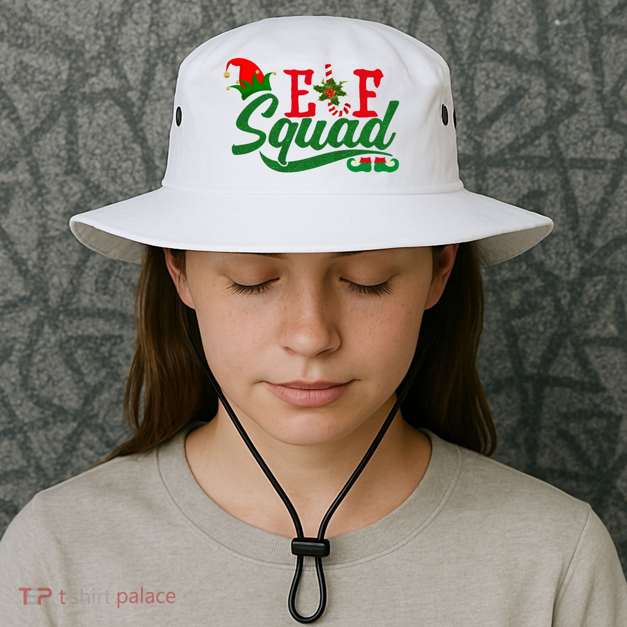 Elf Squad Festive Cute Christmas Bucket Hat