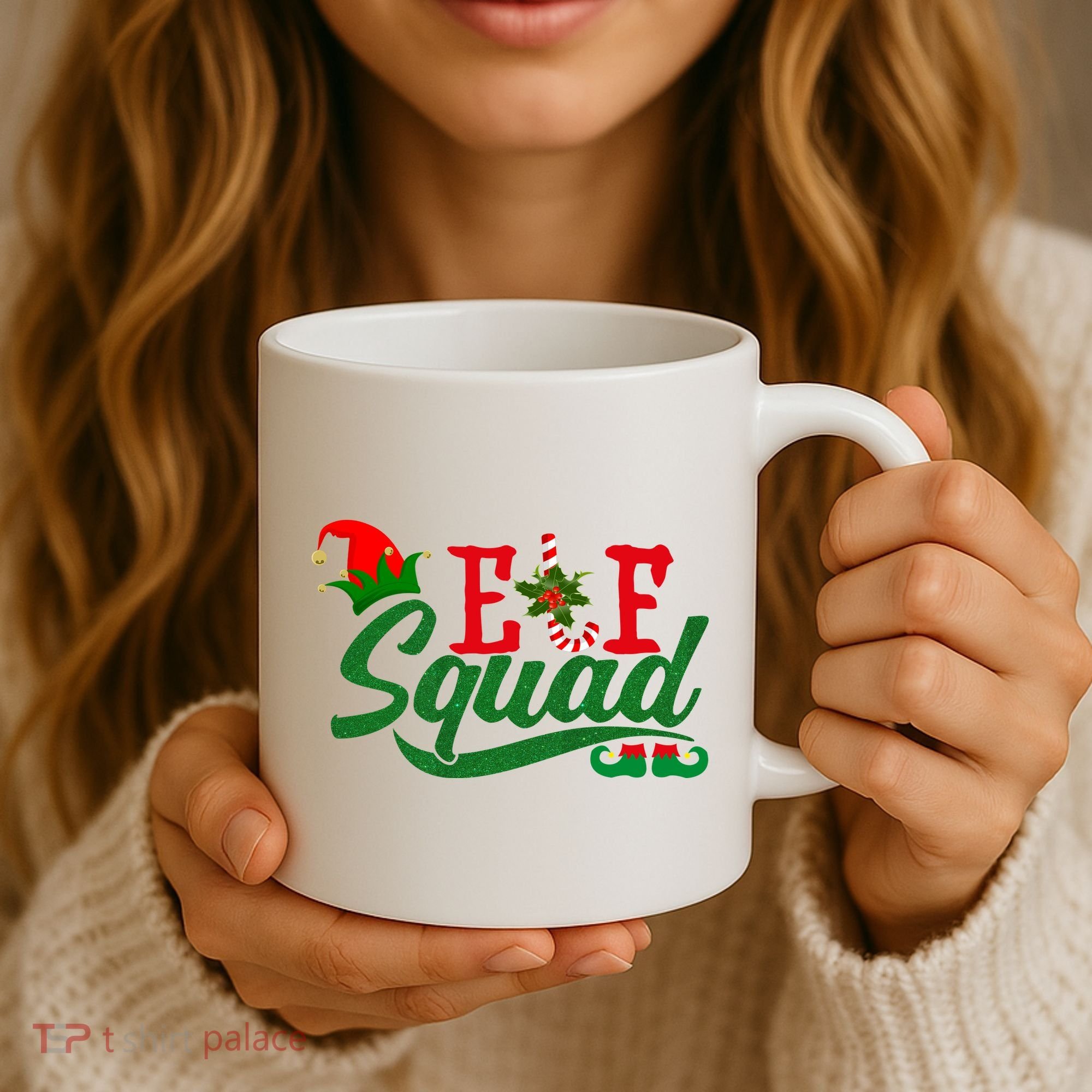 Elf Squad Festive Cute Christmas Coffee Mug