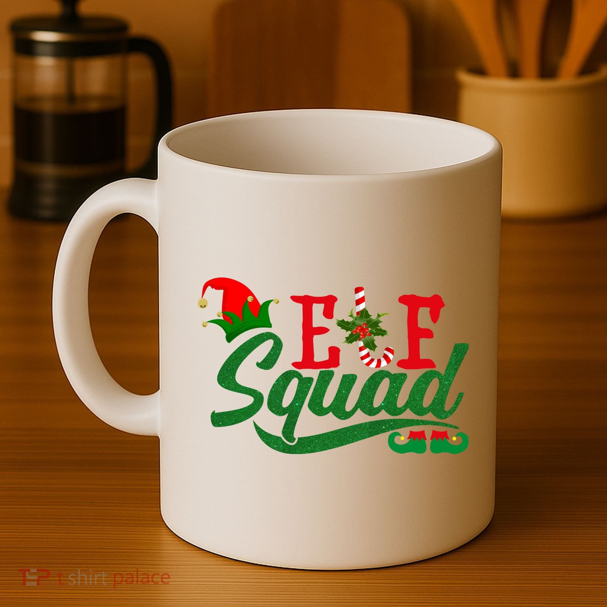 Elf Squad Festive Cute Christmas Coffee Mug