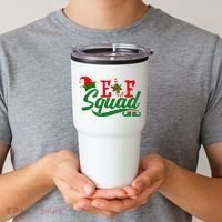 Elf Squad Festive Cute Christmas Tumbler thumb 2