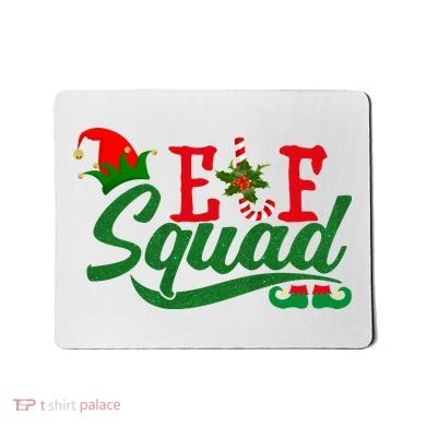Elf Squad Festive Cute Christmas Mousepad